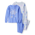 Pyjama 4 Pièces en Coton Flocons de Neige Fille Carter's - Bleu