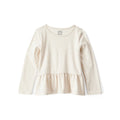 Haut Péplum à Manches Longues Fille Carter's - Beige Chiné
