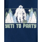 Pyjama 4 Pièces en Coton Yéti Garçon Carter's - Vert & Bleu Marine