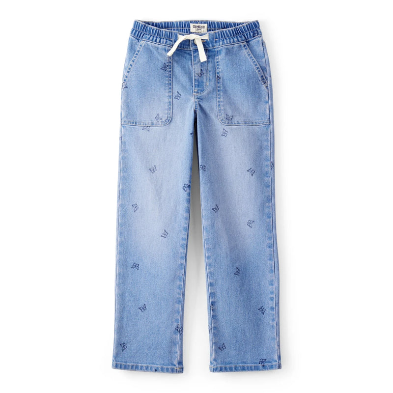 Jean à Enfiler Imprimé Fille OshKosh - Bleu