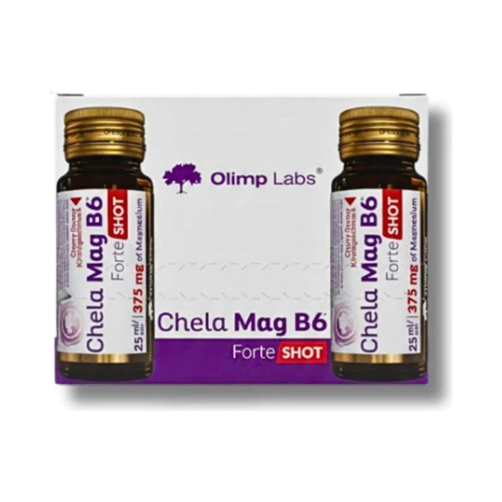 Chela-Mag B6 Forte Shot goût cerise – boîte de 9 shots de 25 ml
