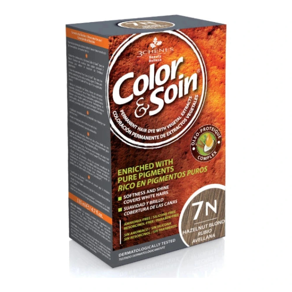 Color & Soin Coloration Permanente Blond Noisette 7N – photo du produit
