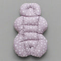 BébéYo Stroller Cushion - White Stars on Pink
