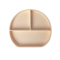 YUMMY Plato de Silicona Multi-Compartimentos con Ventosa 4M+ - Crema