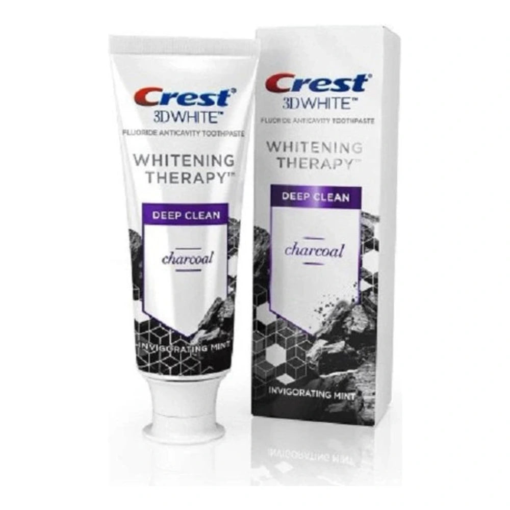 Crest 3D White Whitening Therapy dentifrice au charbon 75 ml – tube et étui