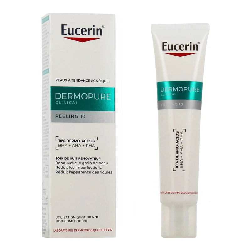 Eucerin DermoPure Clinical Peeling 10 Soin de Nuit Rénovateur 40 ml