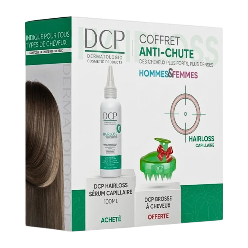 DCP Sérum anticaída 100ml + Cepillo de pelo Cofre