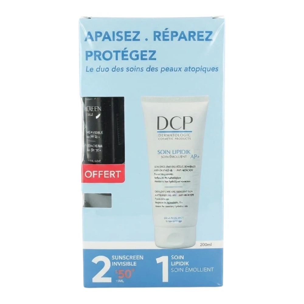 DCP Soin lipidik AP+ 200ml + Mini Sunscreen Ecran 15ml Offert