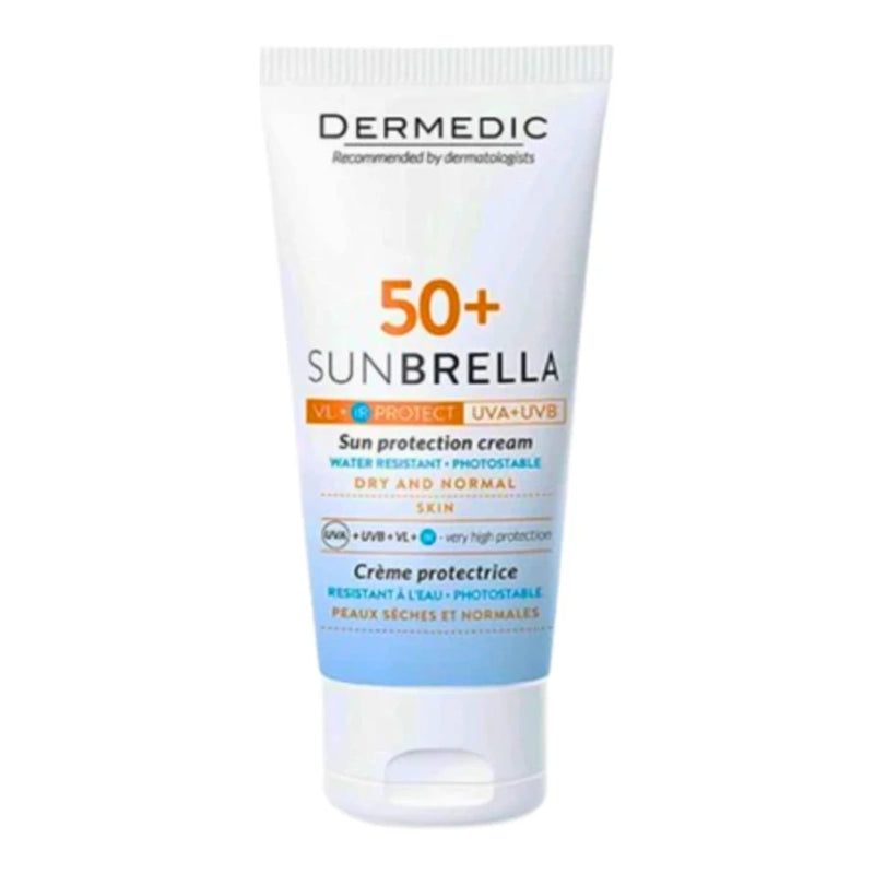 سائل Dermedic Sunbrella SPF 50+ للبشرة الجافة والعادية 40 مل