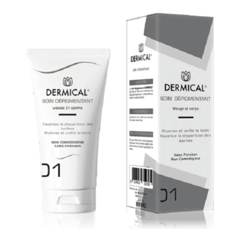 Dermical Soin Dépigmentant 50 ml – emballage du soin anti-taches
