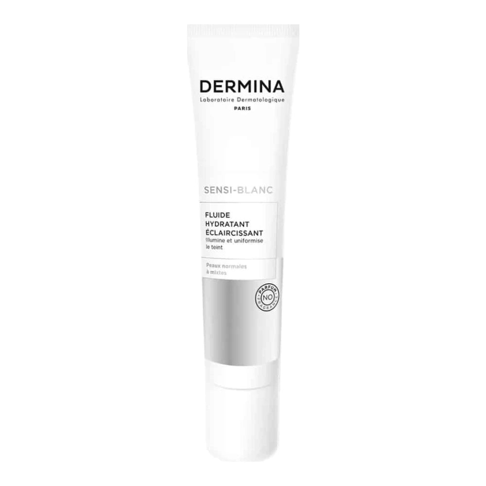 Dermina Sensi-Blanc Fluide Hydratant Éclaircissant 40 ml