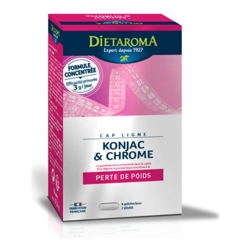 DIETAROMA CAPLIGNE KONJAC &amp; CHROME 60 Comprimès