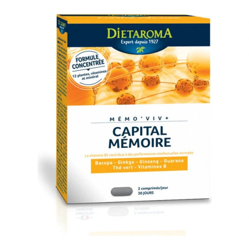 DIETAROMA MÉMO VIV CAPITAL CÉRÉBRAL MÉMOIRE 60 Comprimès
