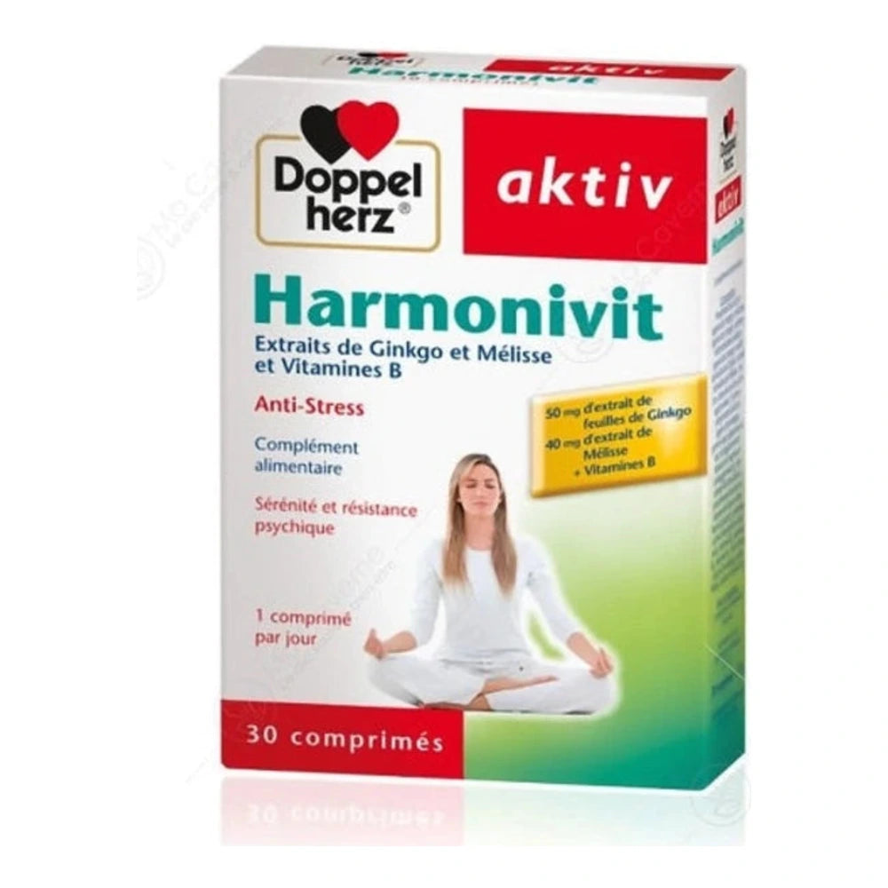 Doppel Herz Aktiv Harmonivit Anti-Stress – boîte de 30 comprimés