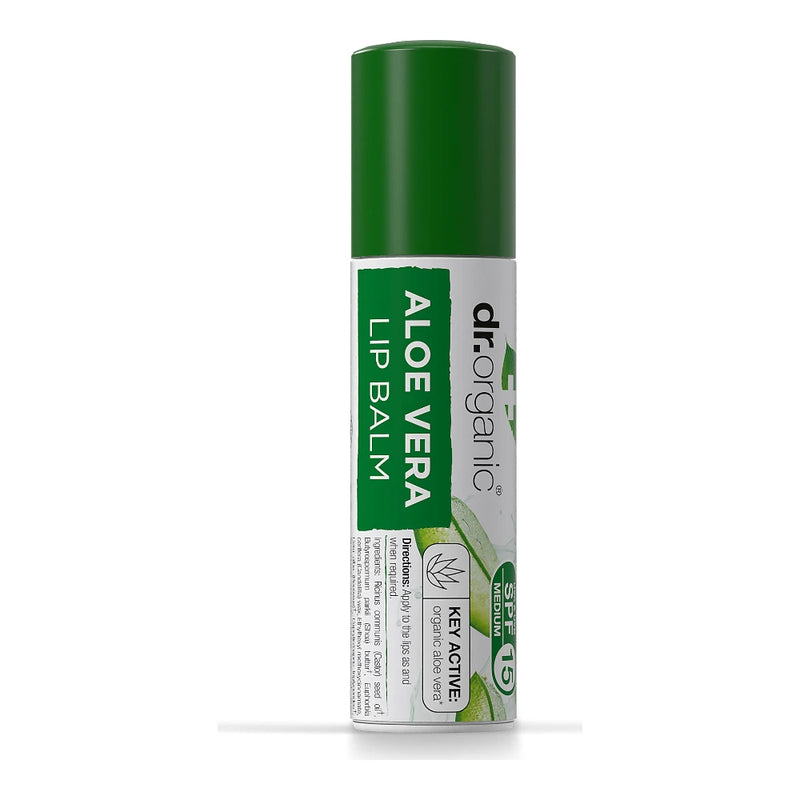 Dr Organic Baume à Lèvres Aloe Vera SPF 15 5,7 ml