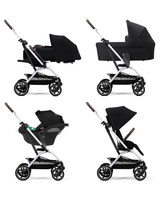 CYBEX Eezy S Twist +2 Stroller - Moon Black