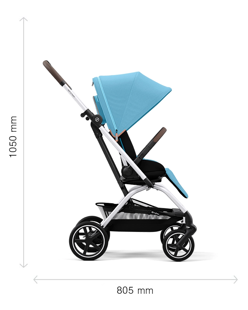 CYBEX Eezy S Twist+2 Stroller - Ocean Blue