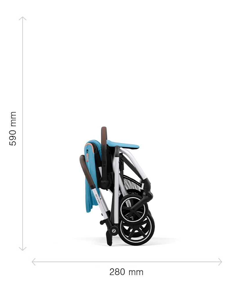CYBEX Eezy S Twist+2 Stroller - Ocean Blue