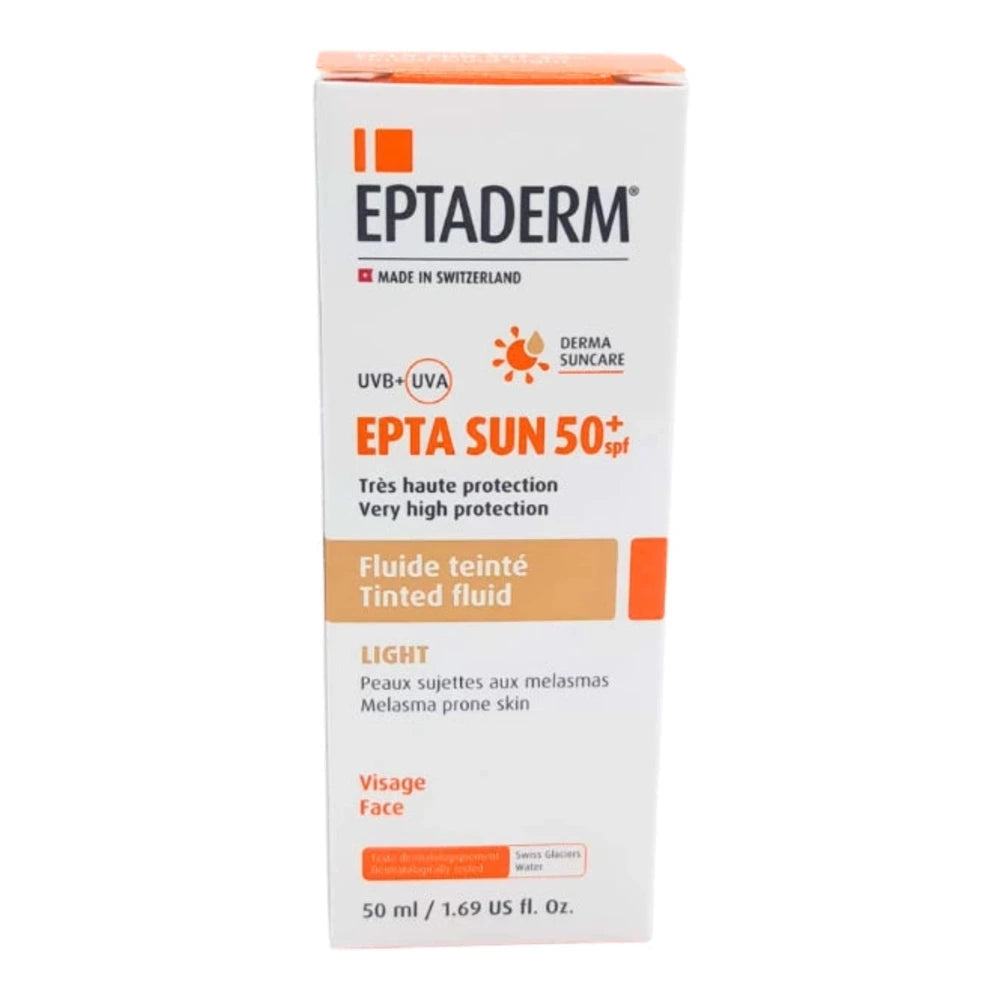 Eptaderm Epta Sun SPF50+ fluide teinté Light 50 ml – flacon