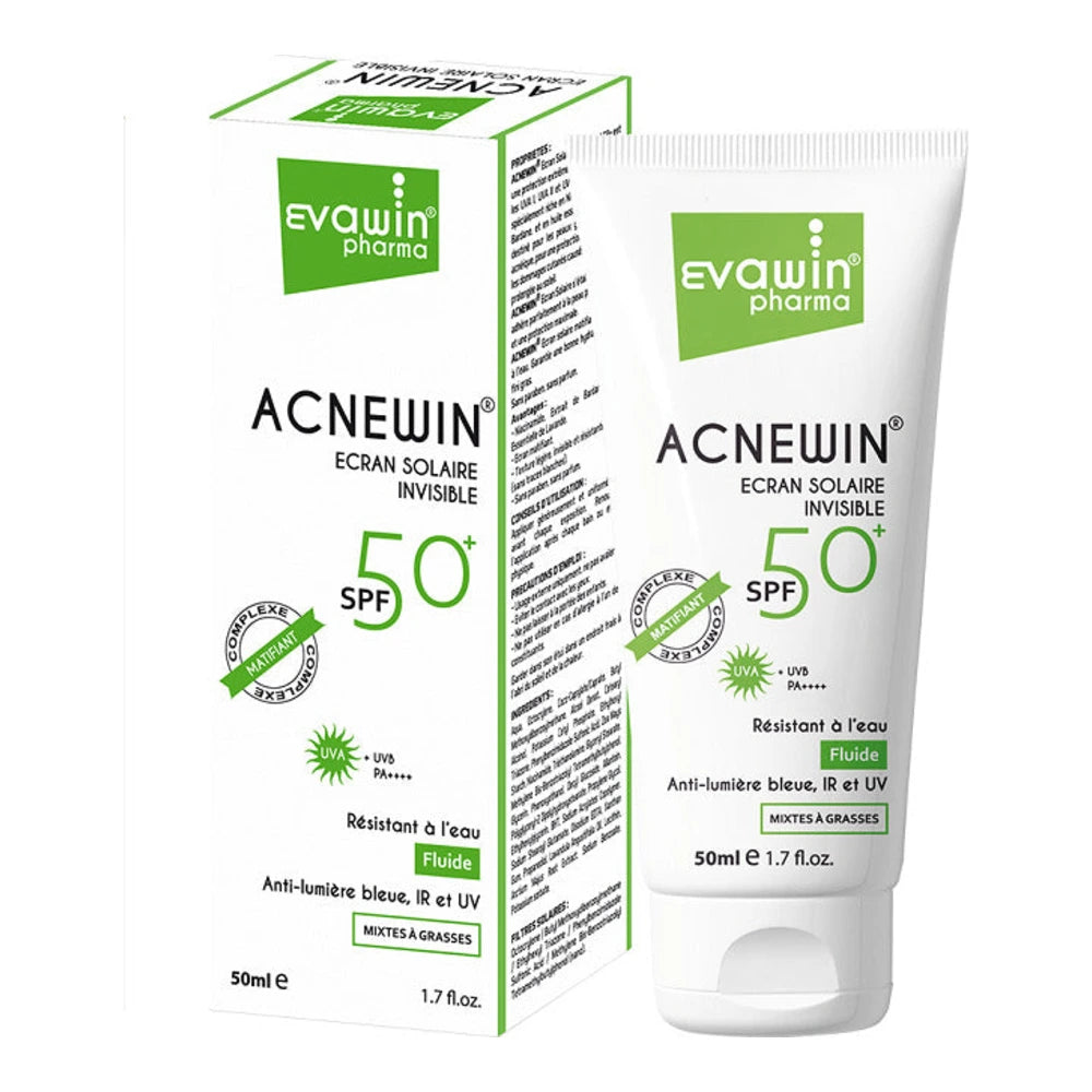 Evawin Acnewin Écran Fluide Invisible SPF 50+ 50 ml