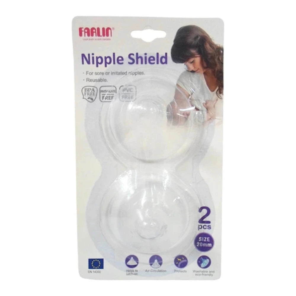 Farlin bouts de sein en silicone, lot de 2