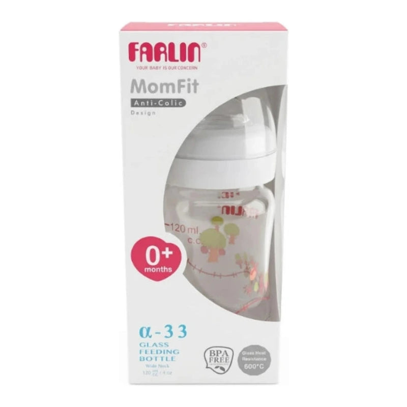 Farlin Momfit Biberón de Vidrio 120ml