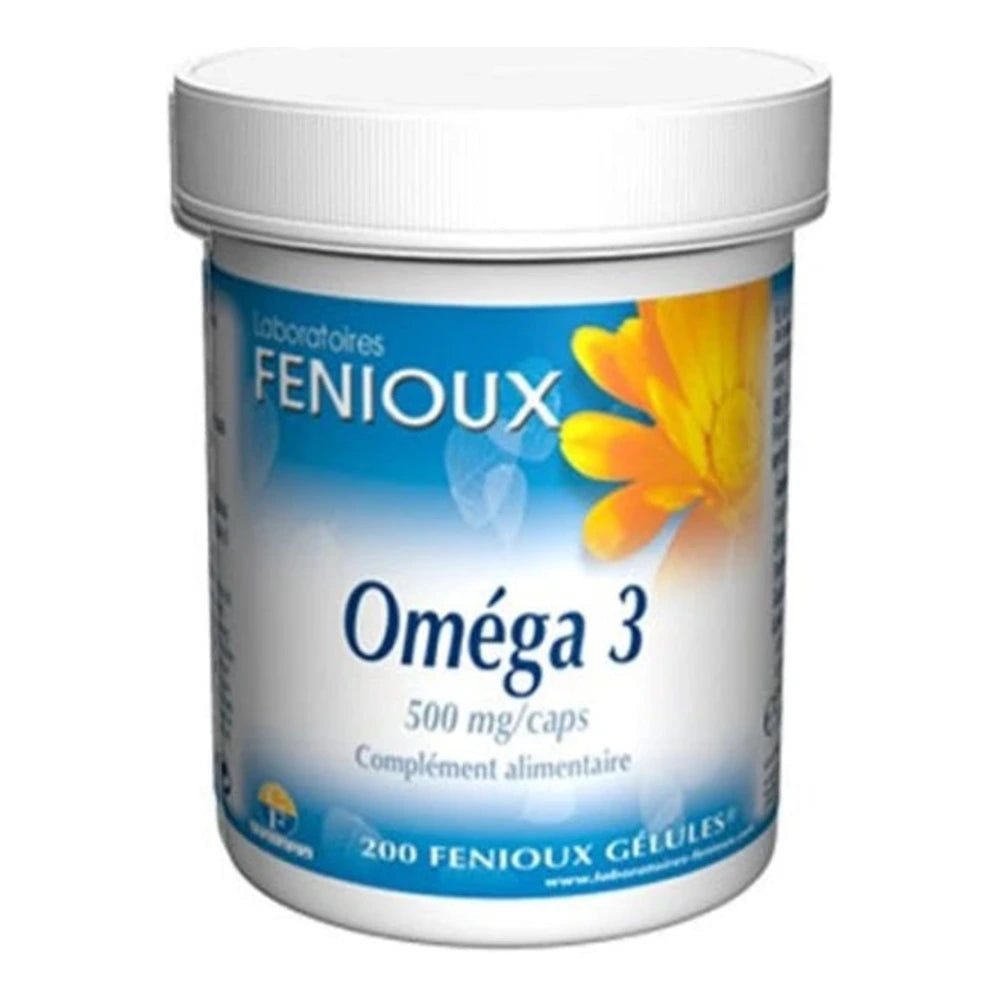 Boîte Fenioux Oméga 3 500 mg 200 capsules