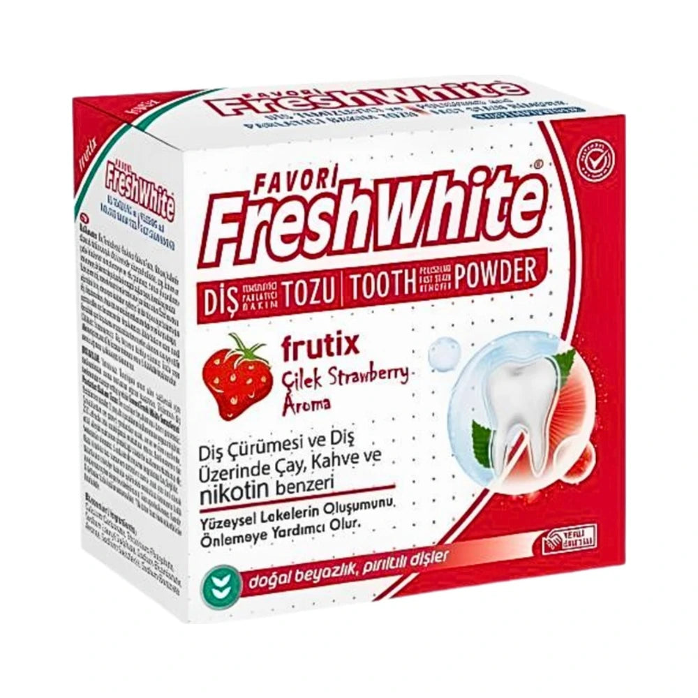 Poudre dentaire Fresh White Frutix 50 g – emballage