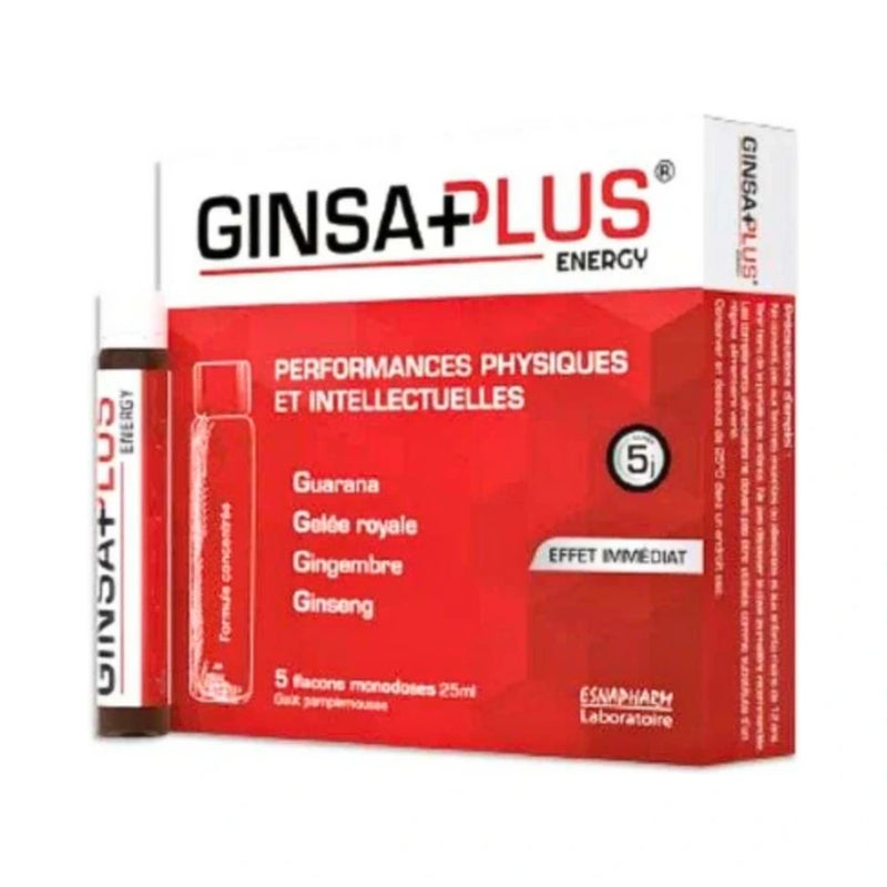 Ginsaplus Energy – 5 x 25 ml vials