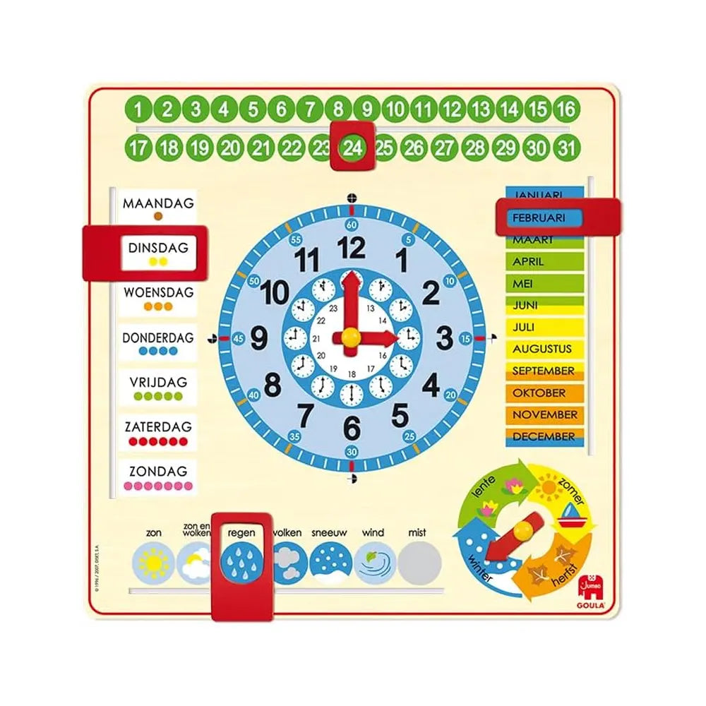 Goula Horloge Calendrier Jumbo - 3A+