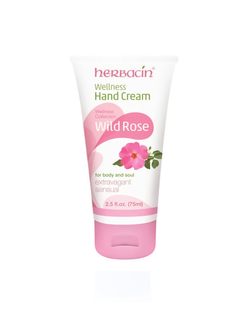 Herbacin Wellness Hand Cream Wild Rose - 75ml