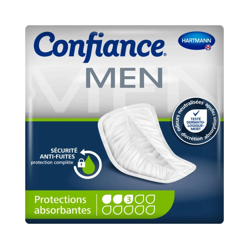Hartmann Confiance Men امتصاص 4 واقيات تشريحية × 14