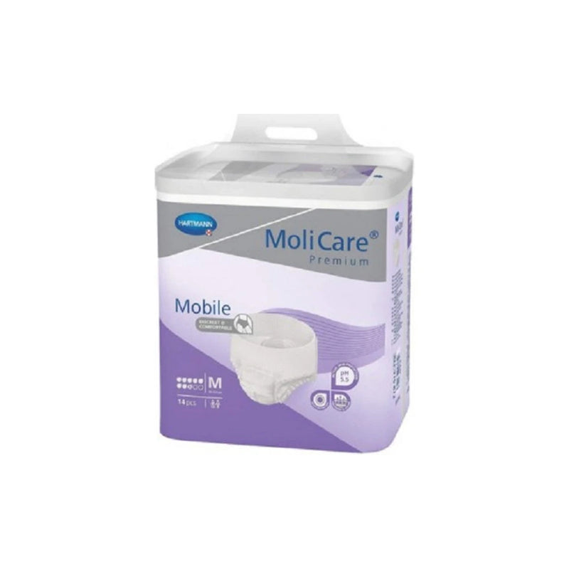 هارتمان MoliCare Mobile Super سراويل ماصة مقاس M / ليلي - 14 قطعة