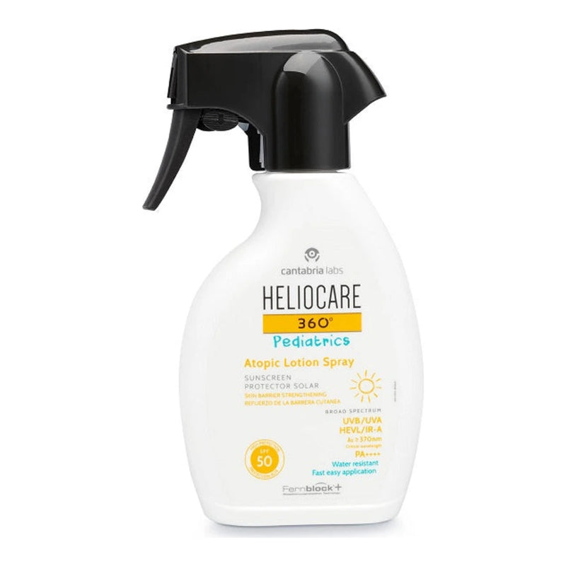 Heliocare 360º Pediatrics Atopic بخاخ واقٍ من الشمس SPF 50 250 مل