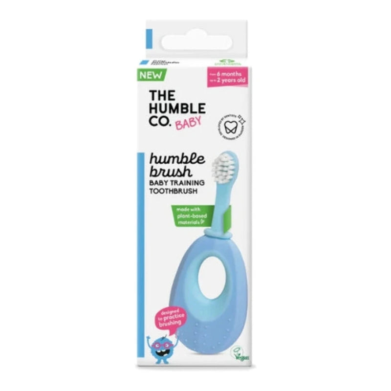 Humble Brush Plant-Based Baby Toothbrush – Blue