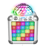 iDance Cube BC100X – مكبر صوت كاريوكي بلوتوث مع تأثيرات ضوئية - أبيض