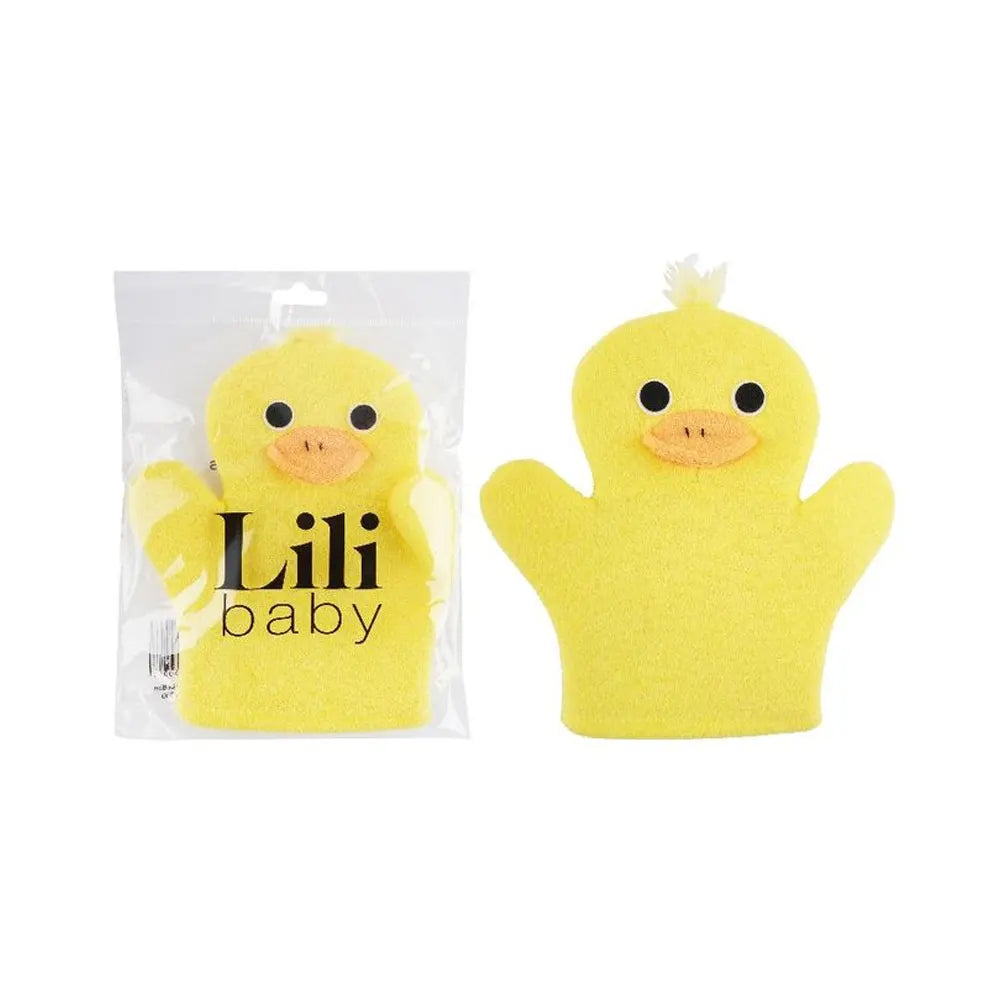 Guante enjabonador con forma de pollito para niños Lili Care