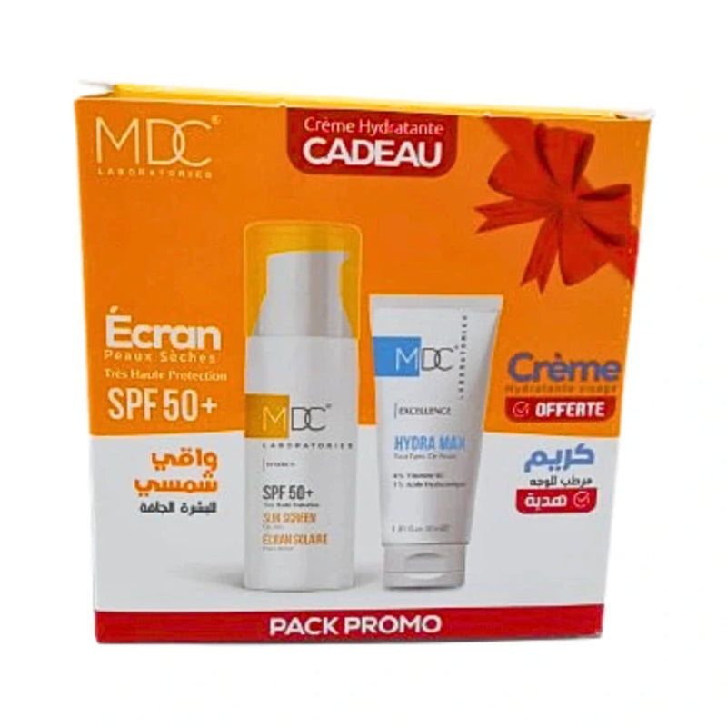 MDC Synergy Pack Protector Solar Piel Seca SPF 50+ 50 ml + Crema Hydra Max