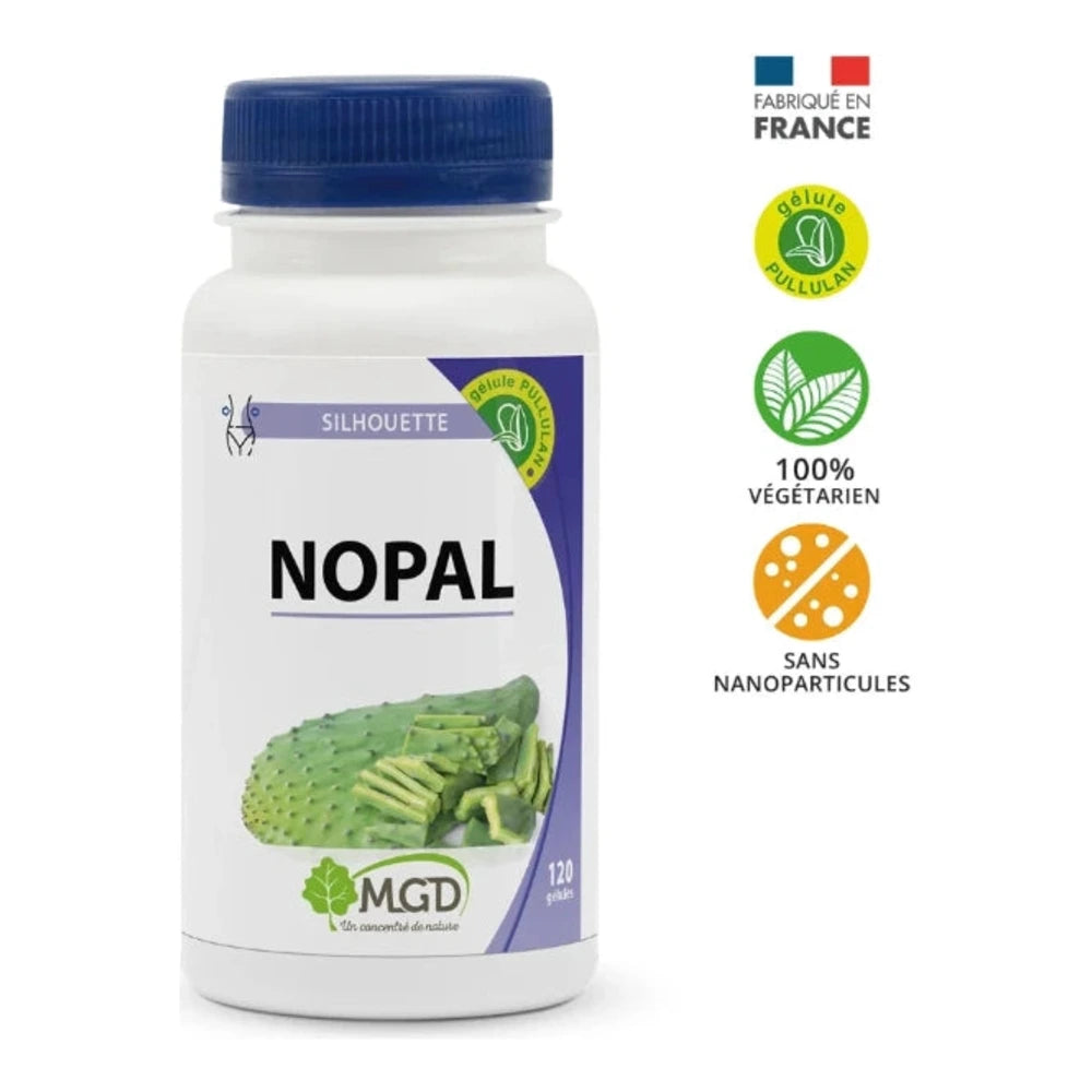 MGD Nature Nopal 120 gélules – flacon du complément alimentaire