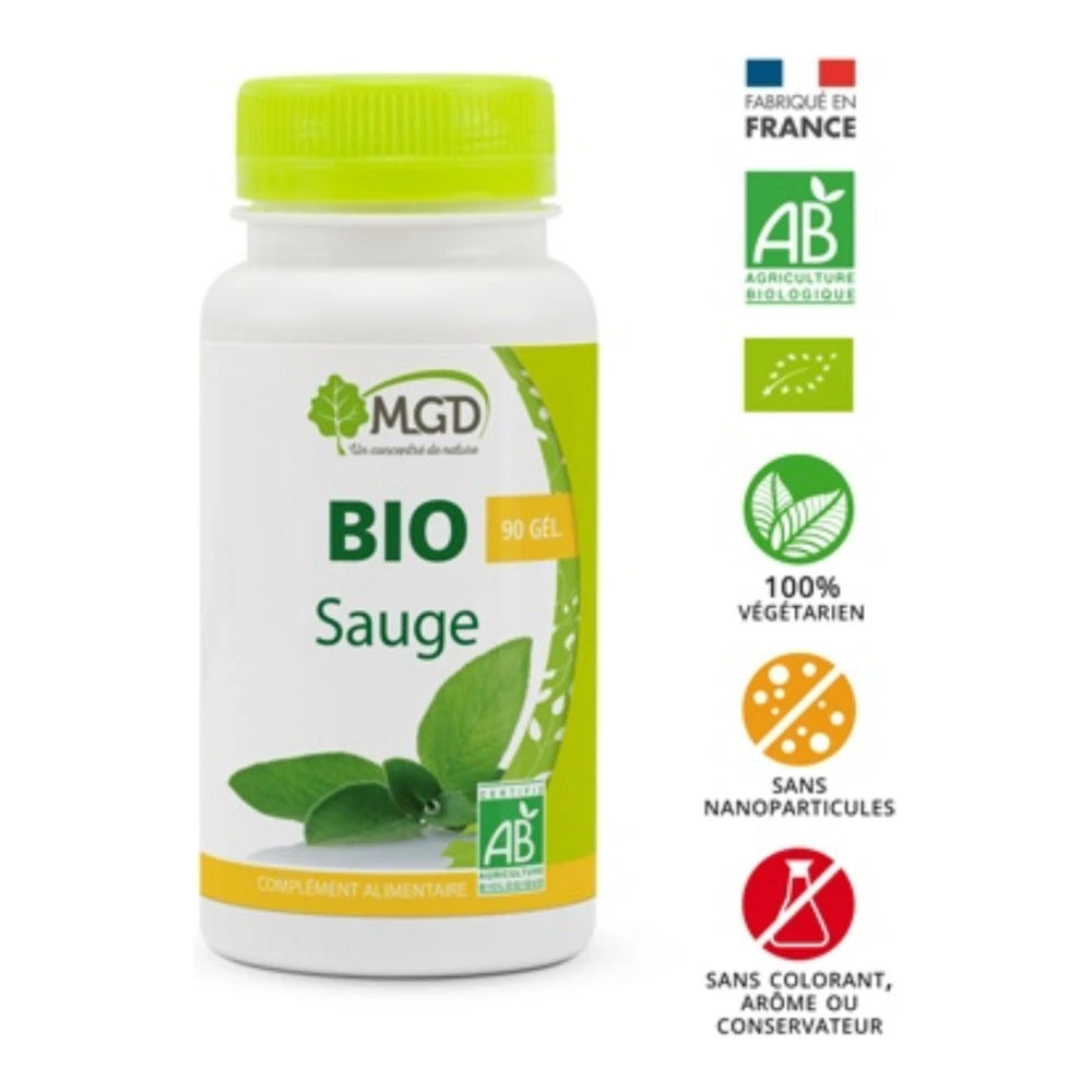 Mgd Nature Sauge – flacon de 120 gélules