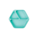 Tiny Twinkle Compartment Plate with Silicone Lid - Beige