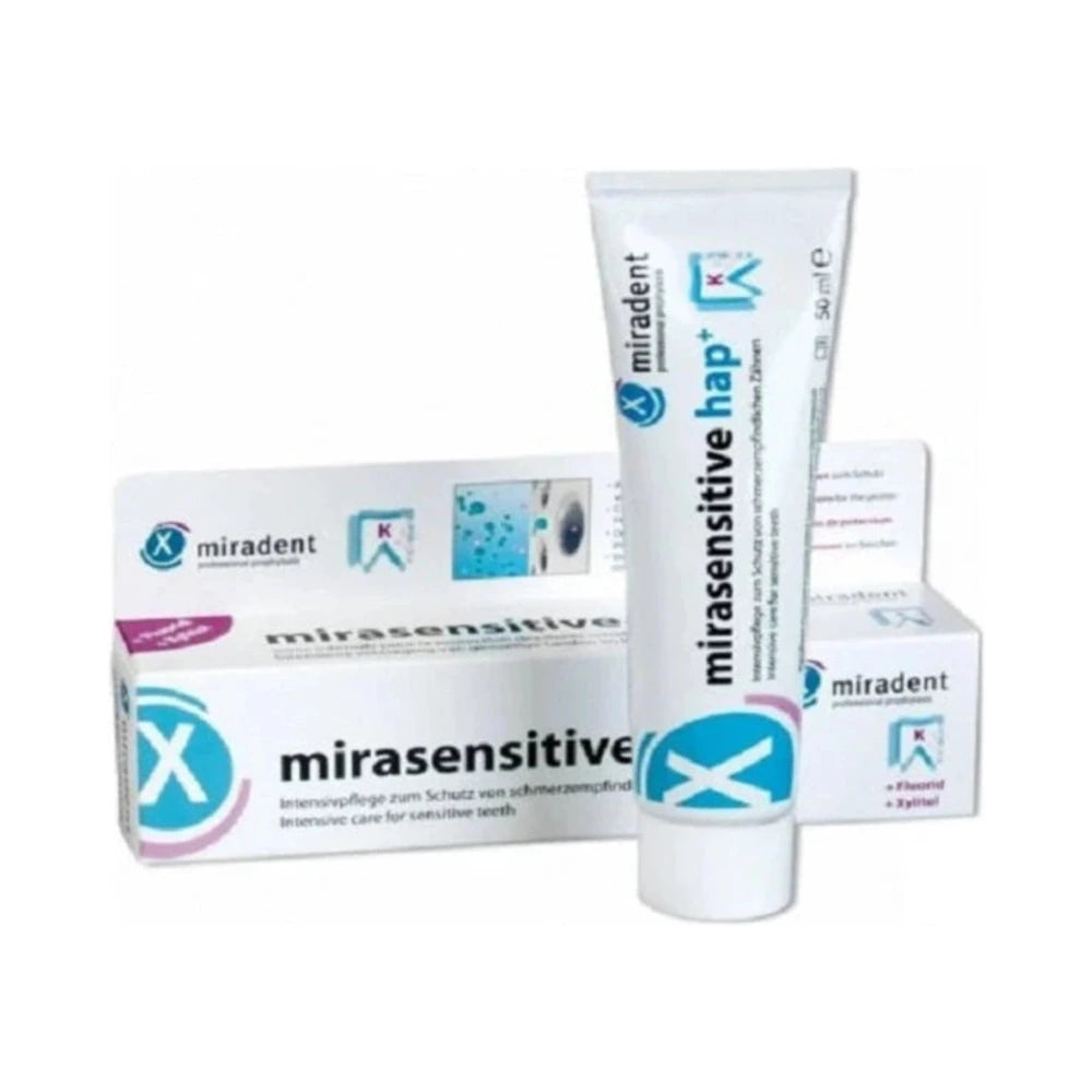 Miradent Mirasensitive hap+ dentifrice dents sensibles 50 ml
