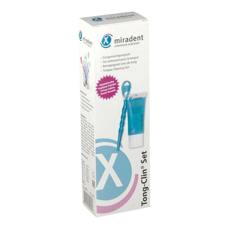 Miradent Tong-Clin Set Gel + Tongue Cleaner