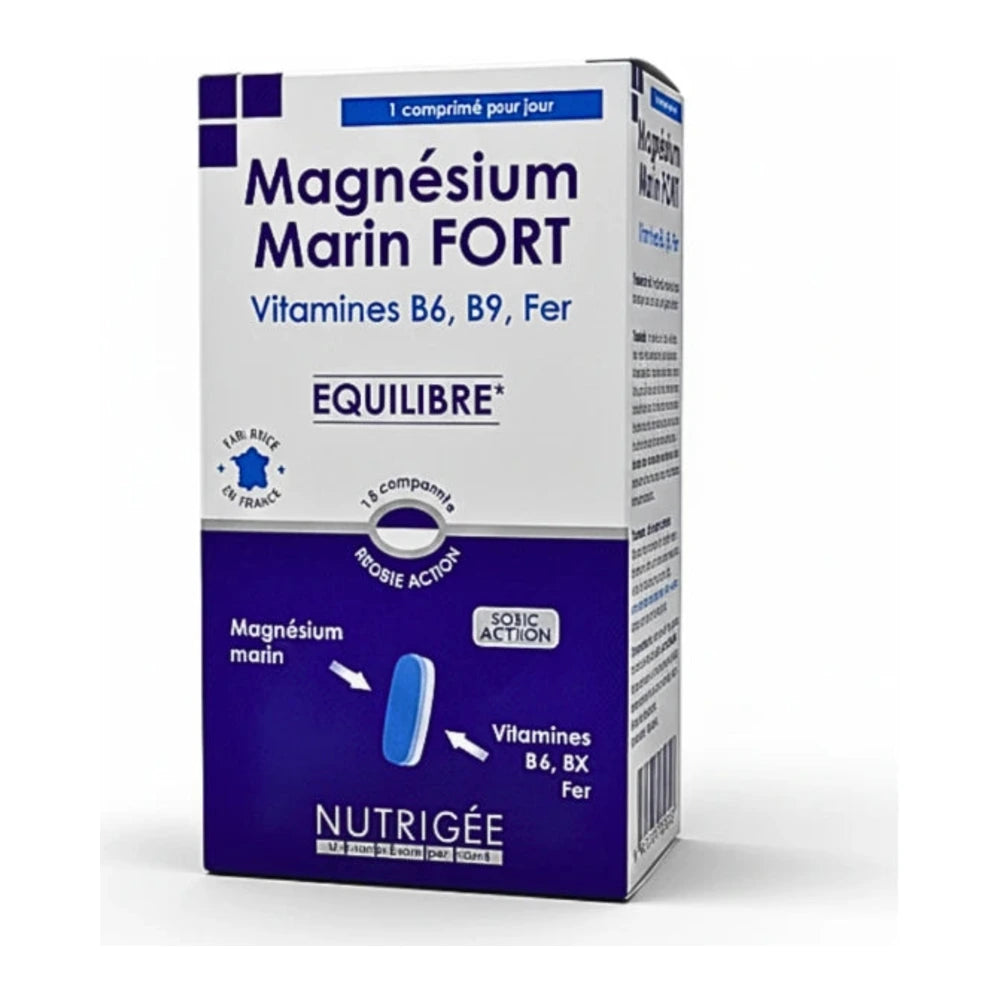 Nutrigee Magnésium Marin Fort – boîte de 15 comprimés