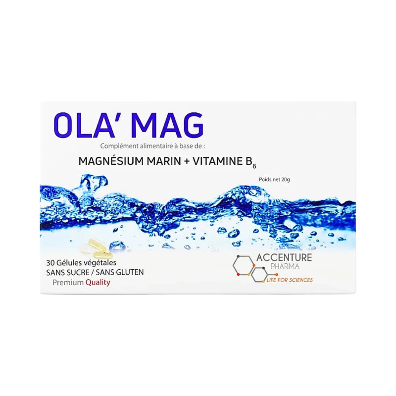Ola' Mag Magnésium Marin + Vitamine B6 30 Gélules