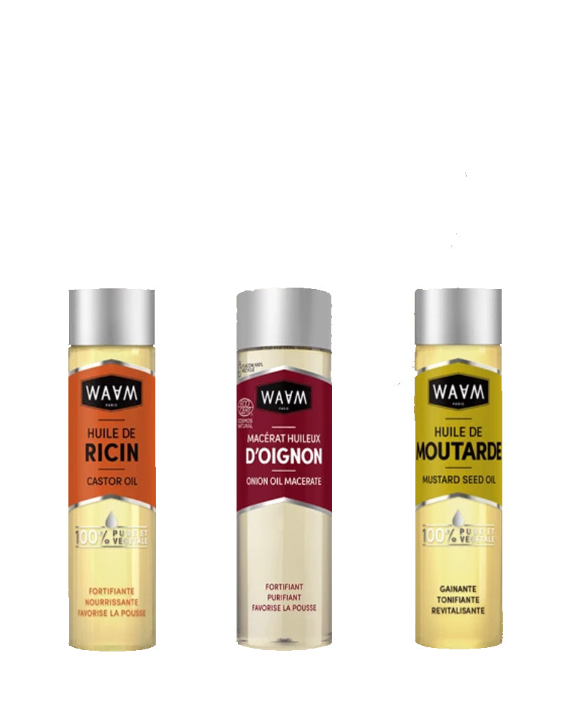 Pack Trío de Aceites WAAM para el Crecimiento del Cabello - 75 ml