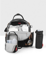 Skip Hop 6-in-1 Backpack Set Diaper Bag - Black