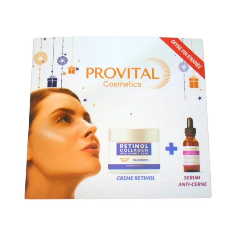 Pro Vital مجموعة كريم الريتينول AH + سيروم الهالات السوداء 10 مل