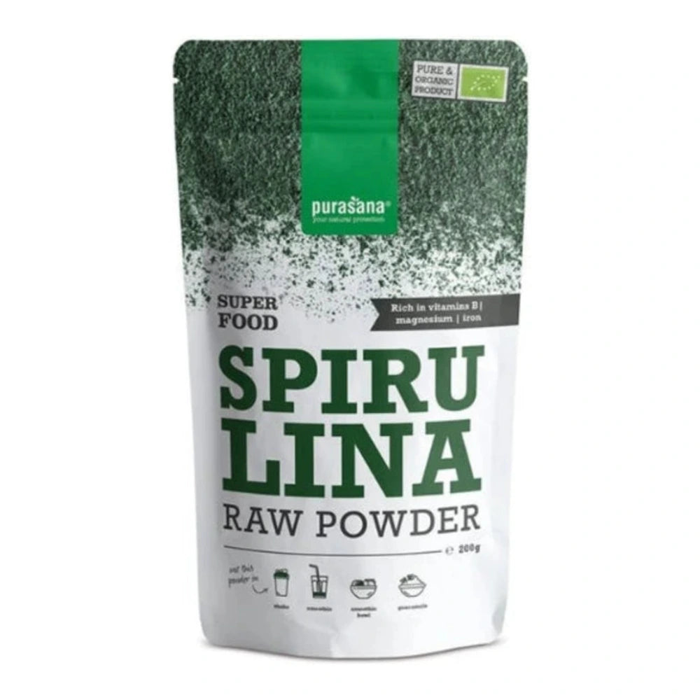 Purasana Poudre de Spiruline Bio 200 g – sachet