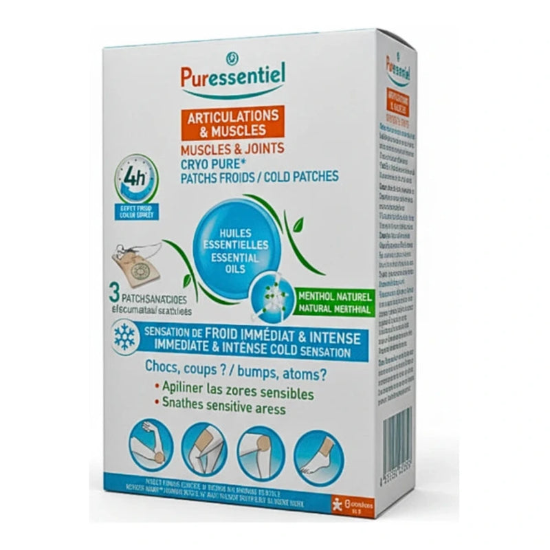 Puressentiel Joints & Muscles Cryo Pure Cold Patches – 3 Patches